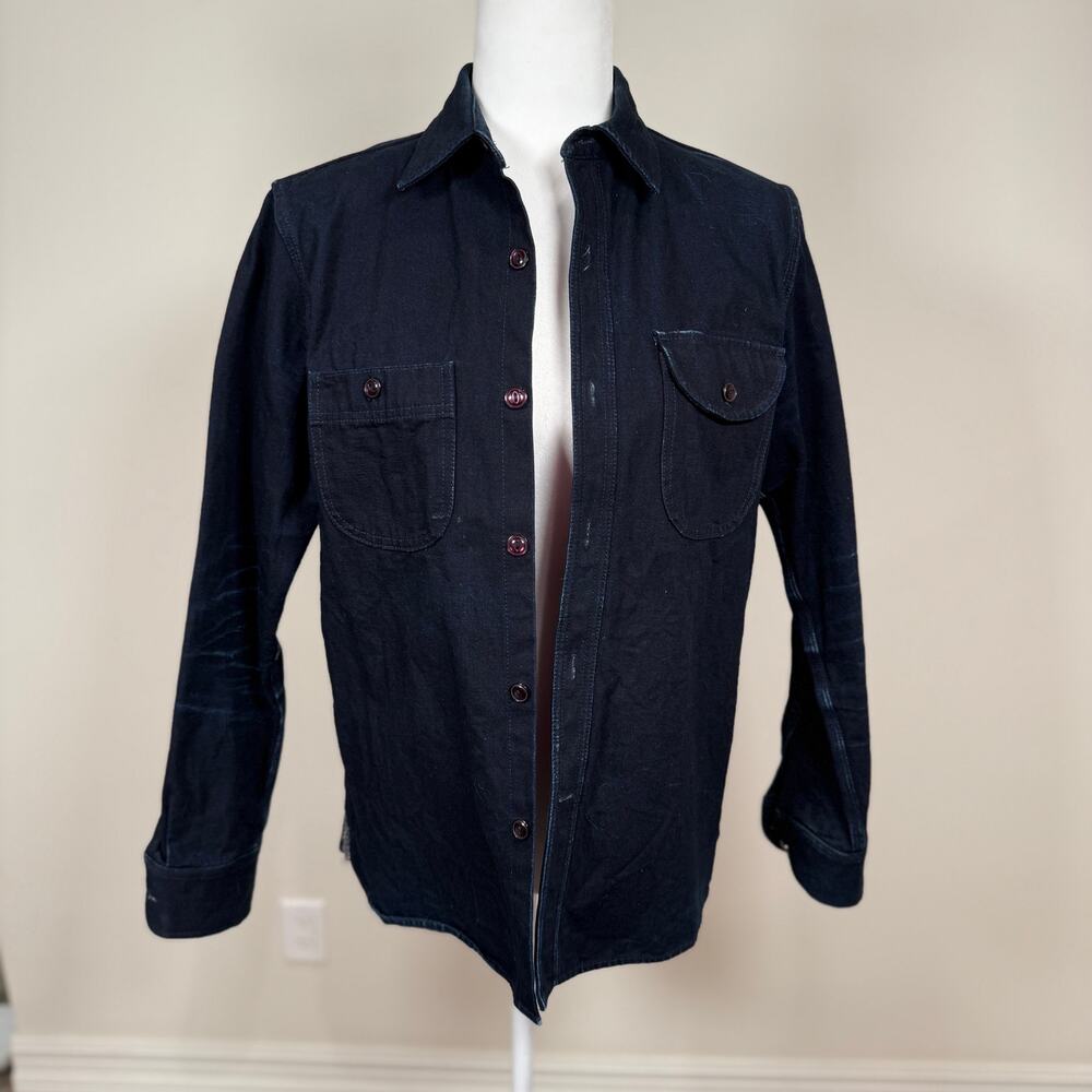 Rogue Territory Work Shirt - Indigo Selvedge Canvas - Size Small